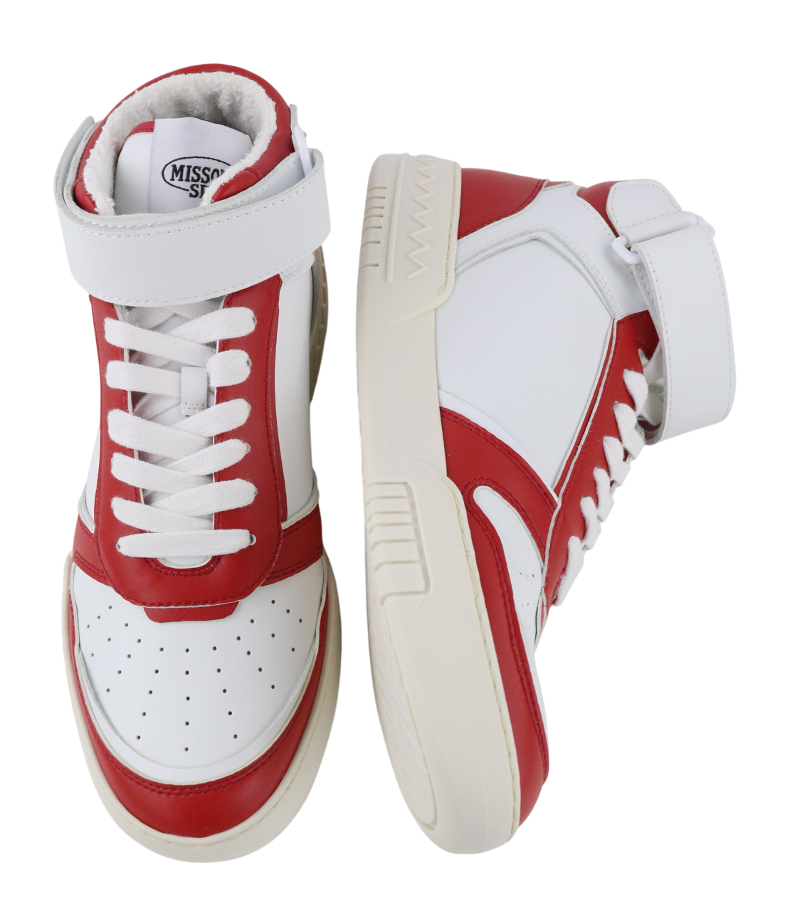 ACBC X MISSONI SHMIBNH Unisex High Basket Sneakers EU40 Flat Fabric Inner