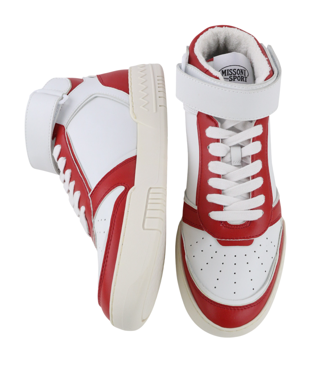 ACBC X MISSONI SHMIBNH Unisex High Basket Sneakers EU40 Flat Fabric Inner