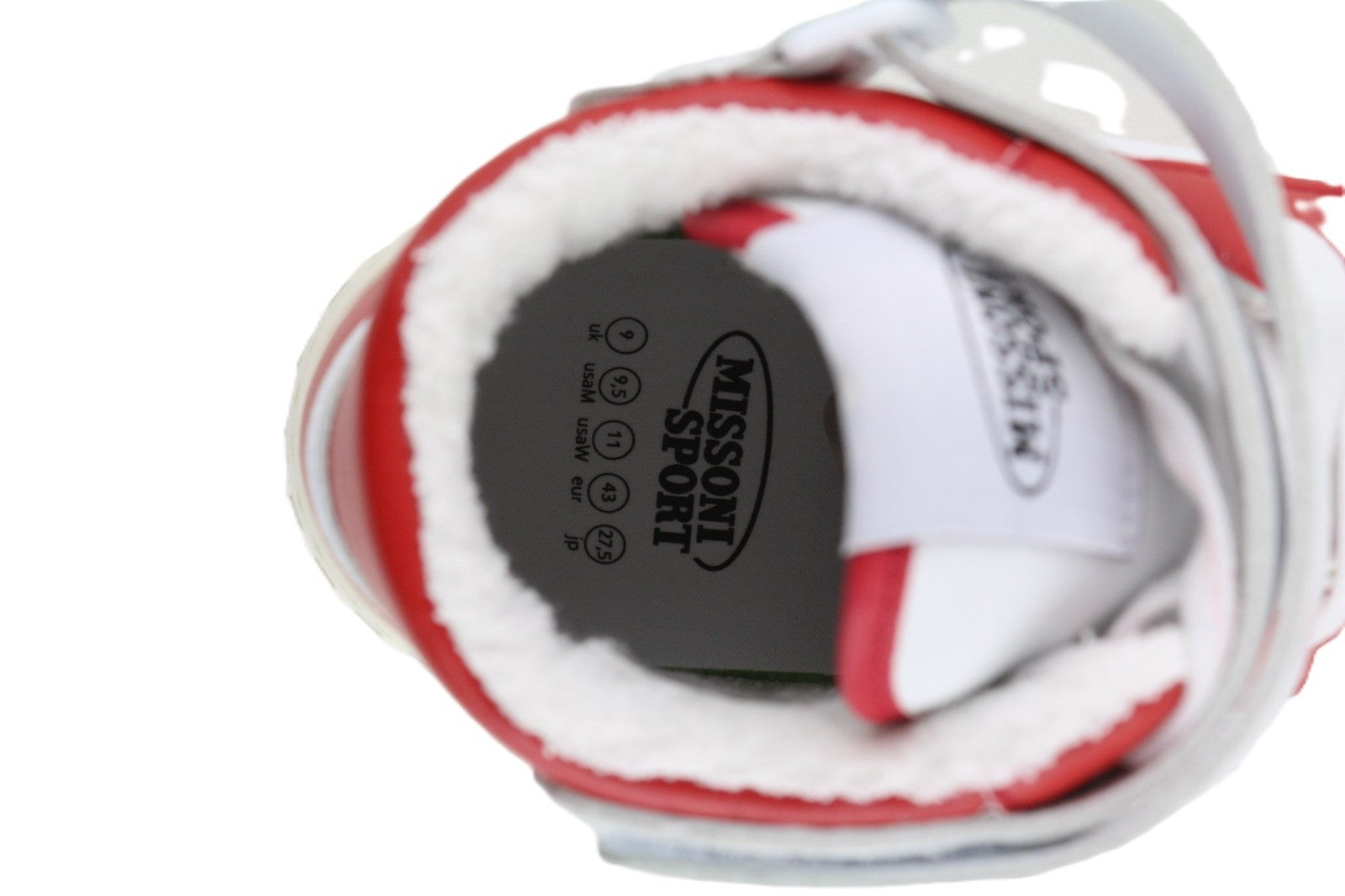 ACBC X MISSONI SHMIBNH Unisex High Basket Sneakers EU43 White Round Toeline