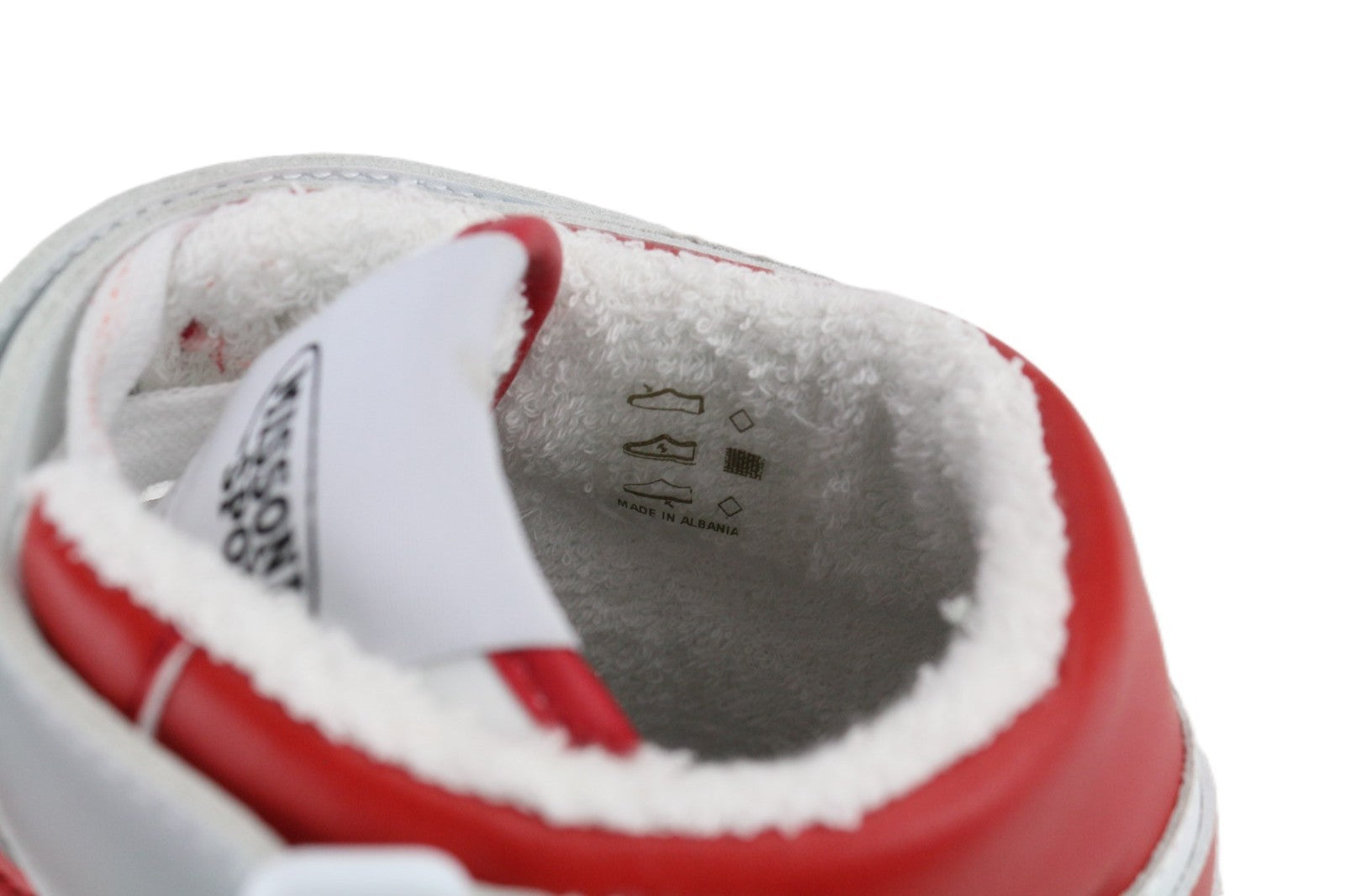 ACBC X MISSONI SHMIBNH Unisex High Basket Sneakers EU43 White Round Toeline