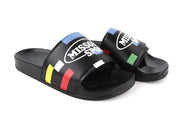ACBC X MISSONI SHMISPSP Pixel Pool Slide Unisex Sandals EU39 Cleated Print Sole