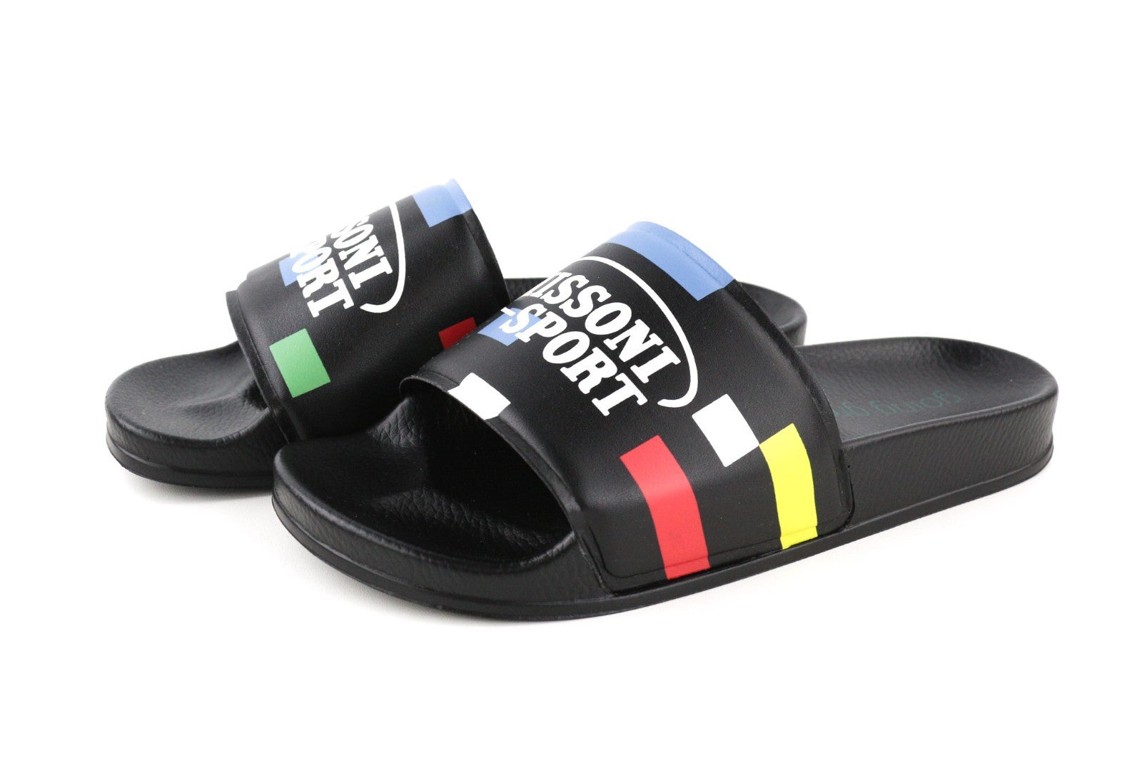 ACBC X MISSONI SHMISPSP Pixel Pool Slide Unisex Sandals EU39 Cleated Print Sole