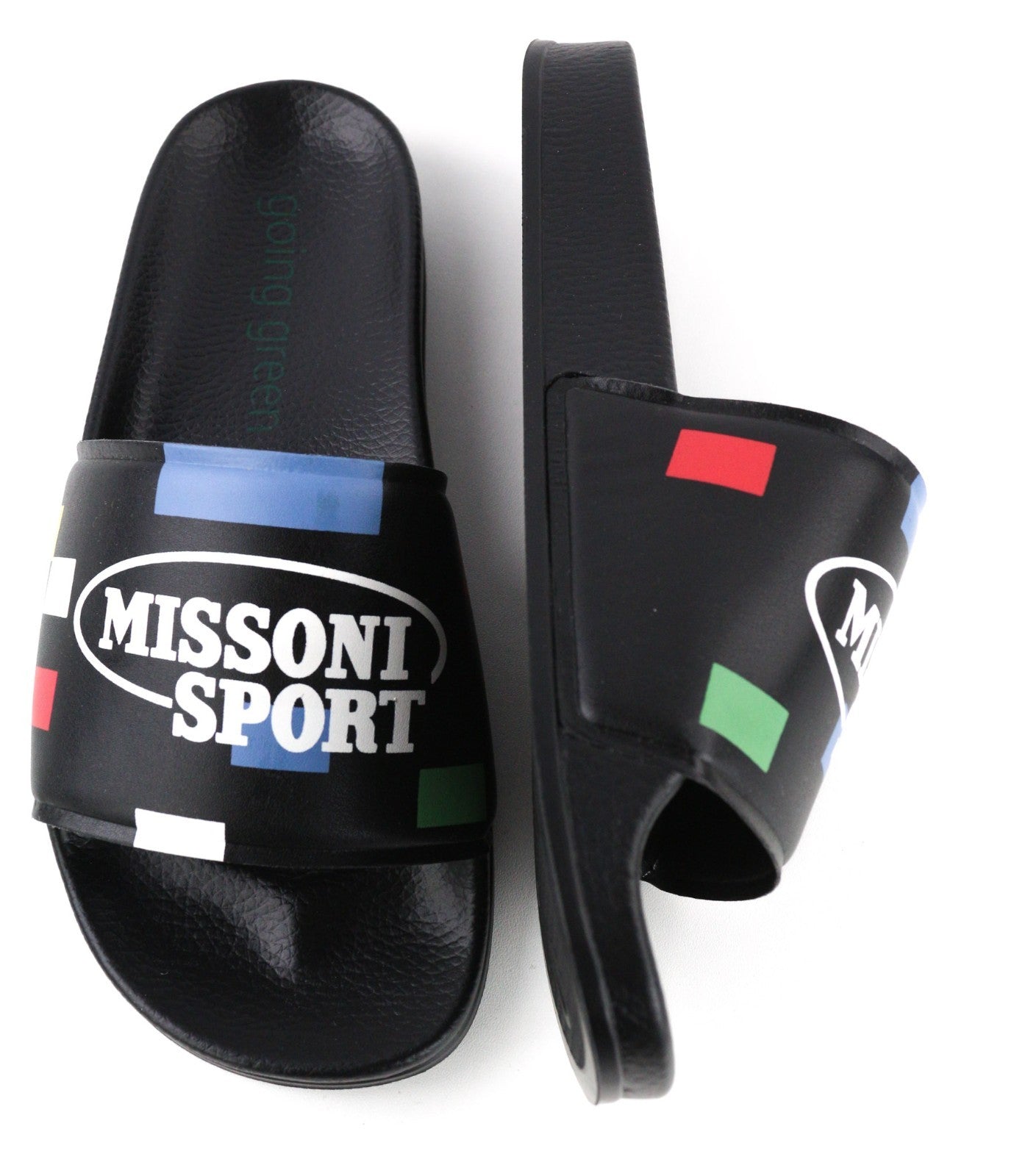 ACBC X MISSONI SHMISPSP Pixel Pool Slide Unisex Sandals EU39 Cleated Print Sole