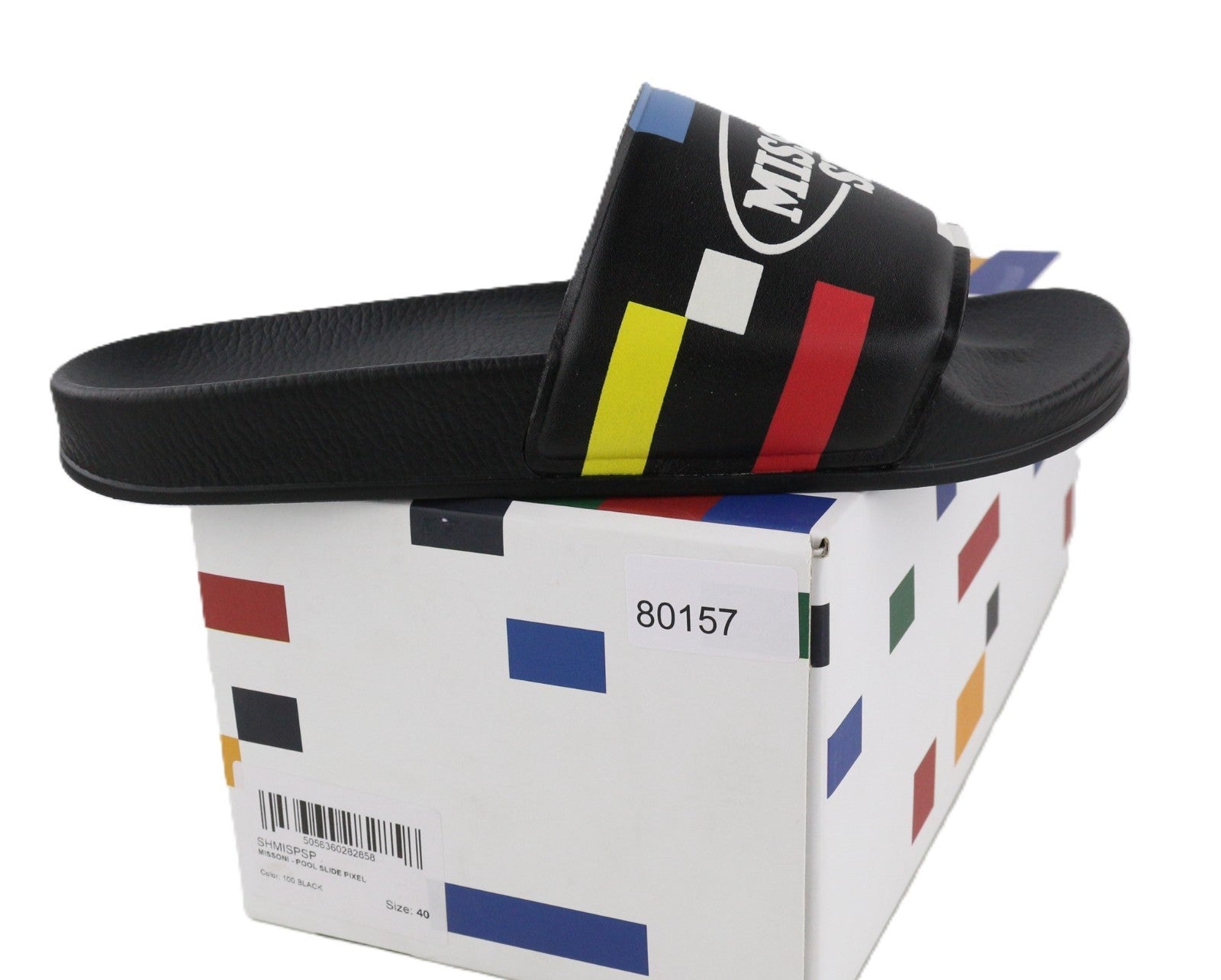 ACBC X MISSONI SHMISPSP Pixel Pool Slide Unisex Sandals EU40 Printed Large Fit