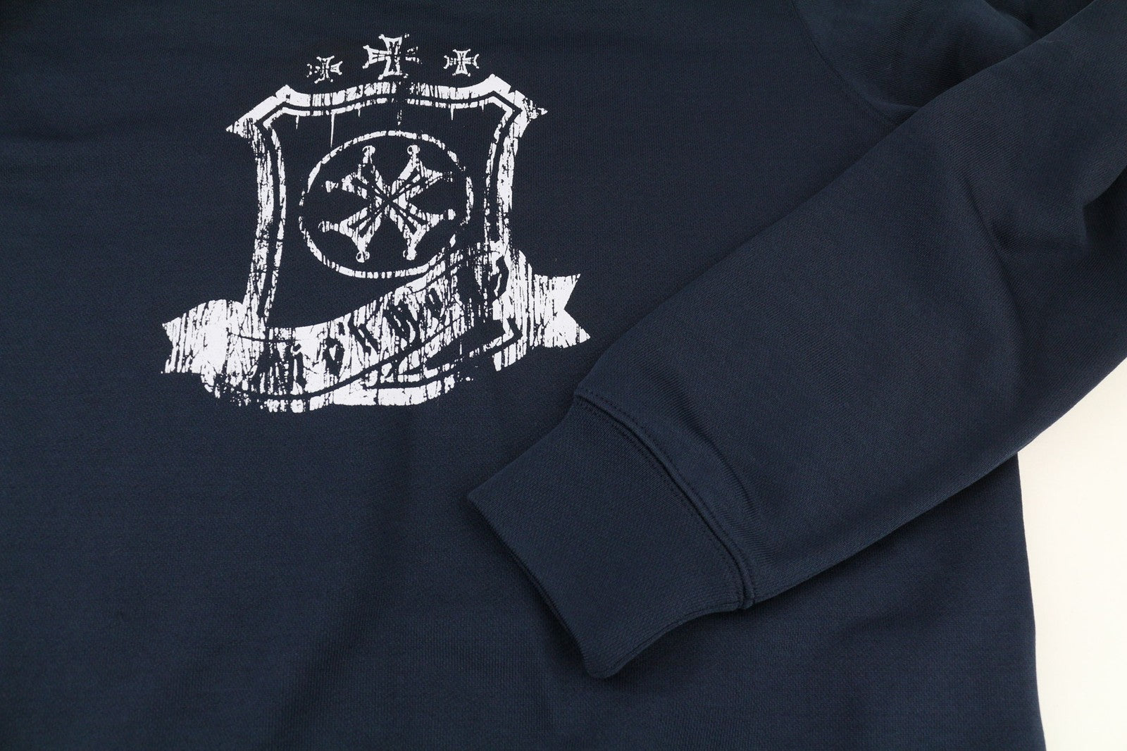 RICHMOND X Women's Sweatshirt S Hoodie Dark Blue Sapphire Printed Long Sleeve