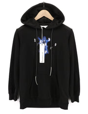 RICHMOND X Women's Sweatshirt S Black Hoodie Logo Big Pocket Long Sleeve