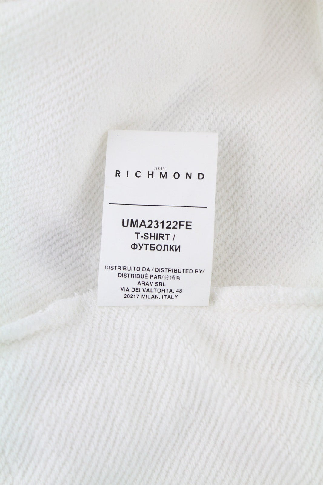 RICHMOND X Men's Sweatshirt M Hoodie White Pullover Logo Printed Casual Style