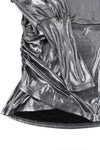 Silver Polyester Sweatshirt