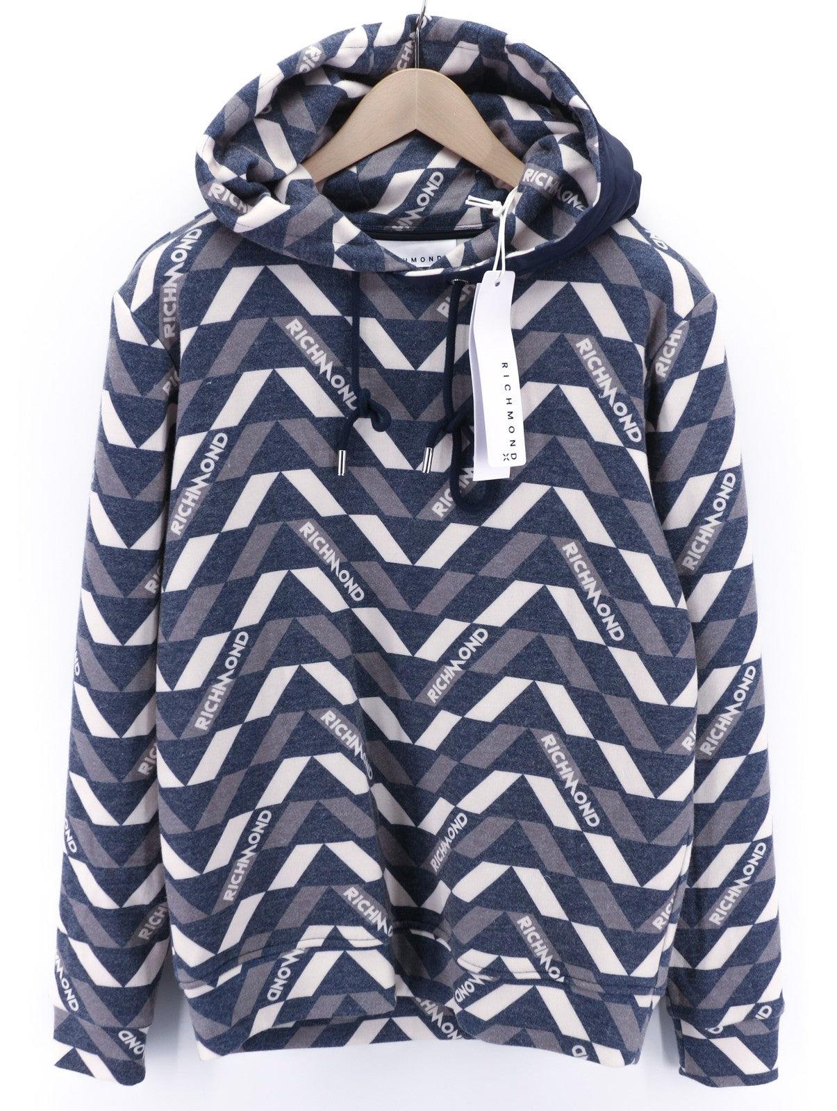 RICHMOND X Men's Sweatshirt M Hoodie Pullover Multicolour Logo Long Sleeve