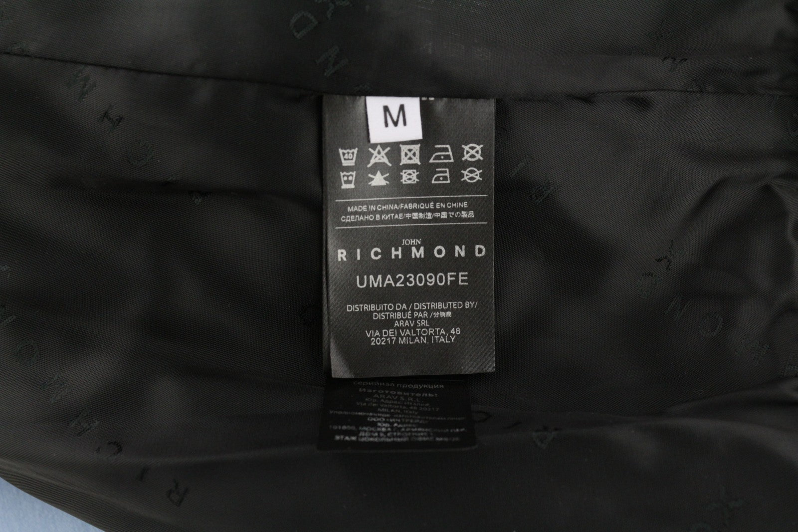 RICHMOND X Men's Sweatshirt M Lined Zipped Jacket Hoodie Blue Long Sleeves