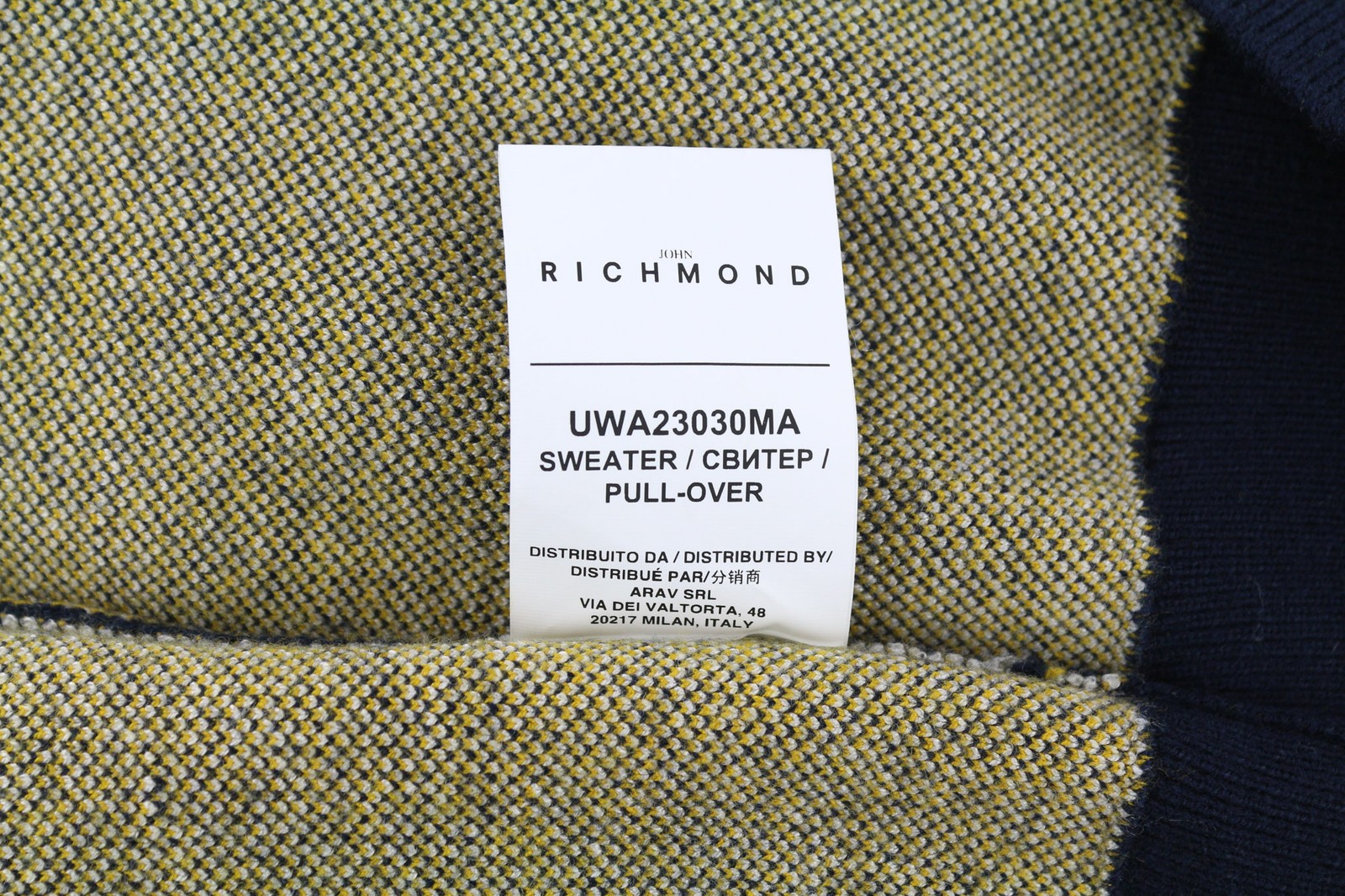 RICHMOND X Women's Jumper S Logo Knit Turtle Neck Long Sleeve Stretch Fit