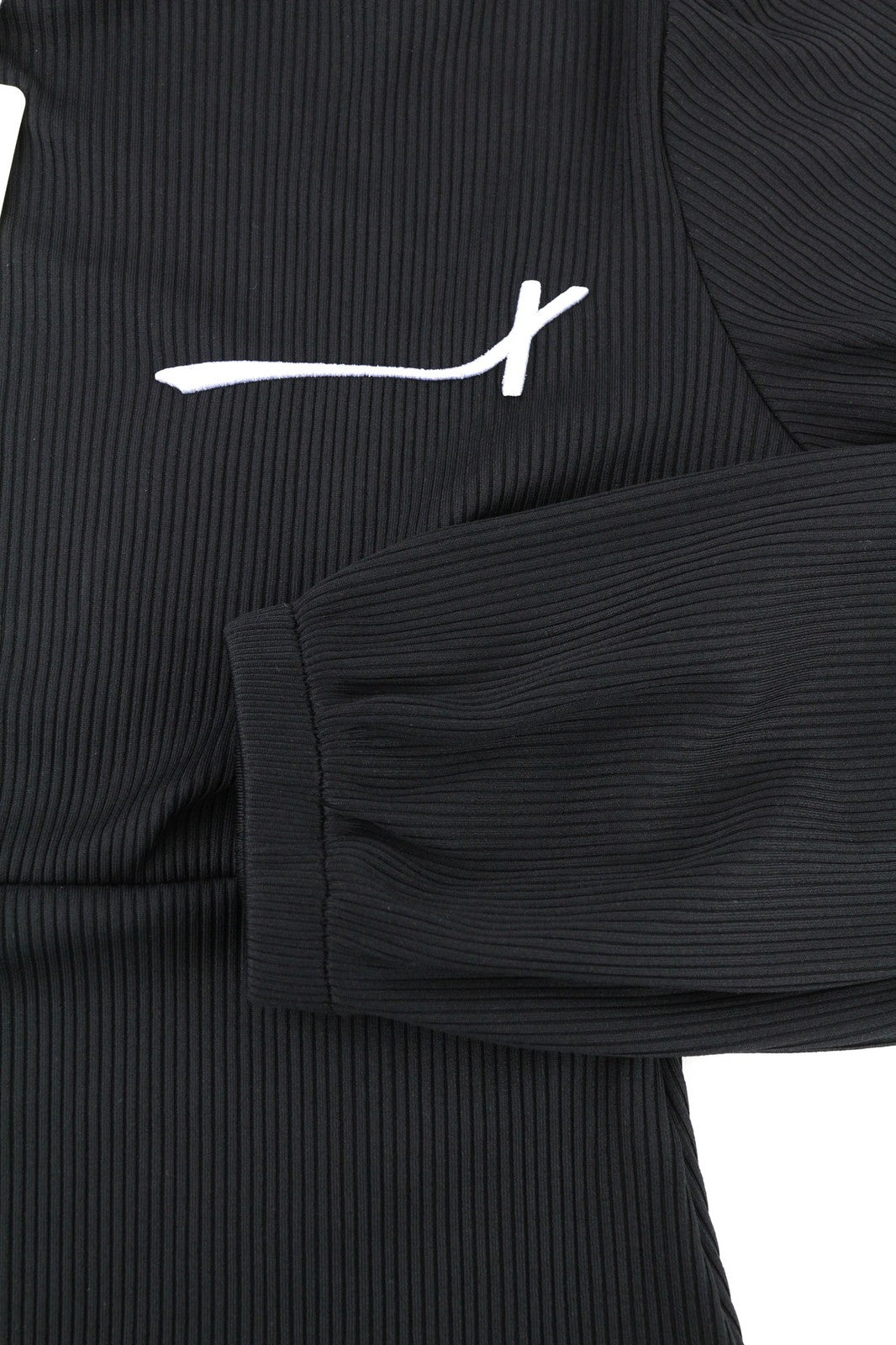 RICHMOND X Women's Bodysuit S Round Neck Stretch Black Long Sleeve Snap Close