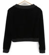 Black Polyester Sweatshirt