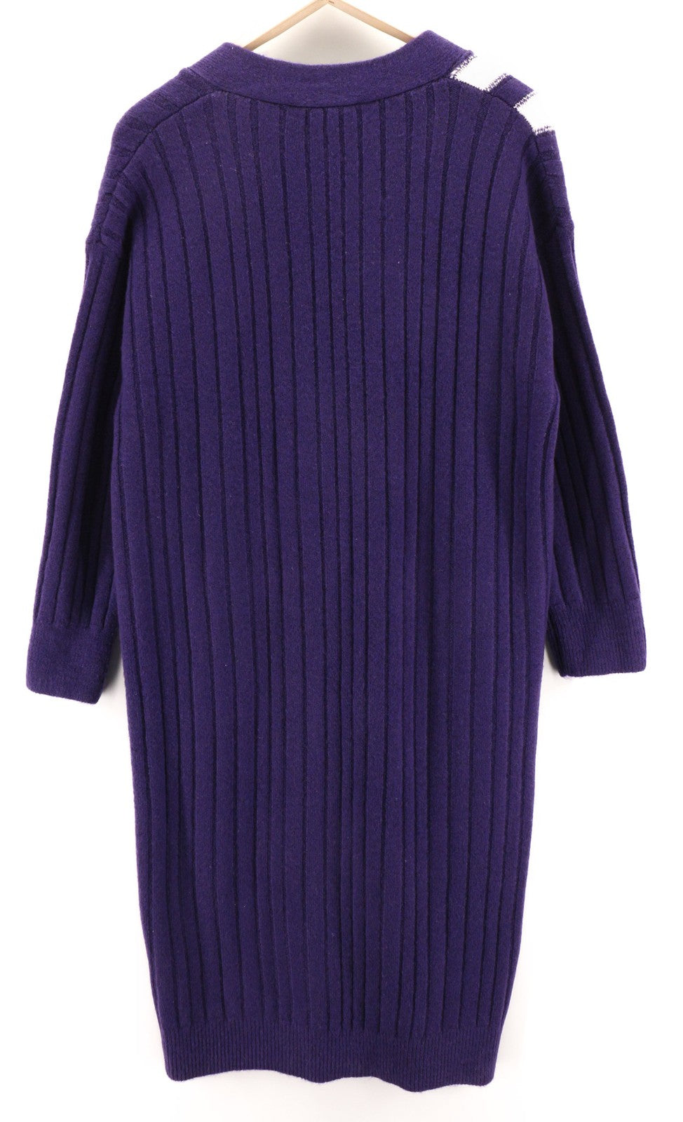 RICHMOND X Women's Cardigan S Violet Long Knit Button V-Neck Long Sleeve