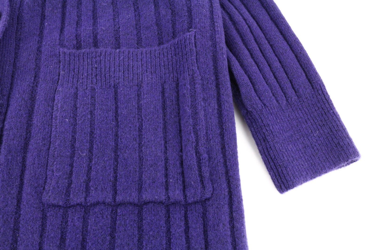 RICHMOND X Women's Cardigan S Violet Long Knit Button V-Neck Long Sleeve