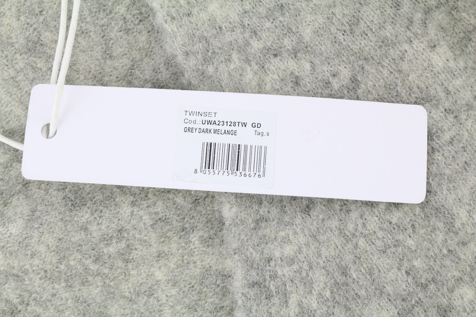 RICHMOND X Women's Jumper S Twinset Knit Button Stretch Wool Dark Melange