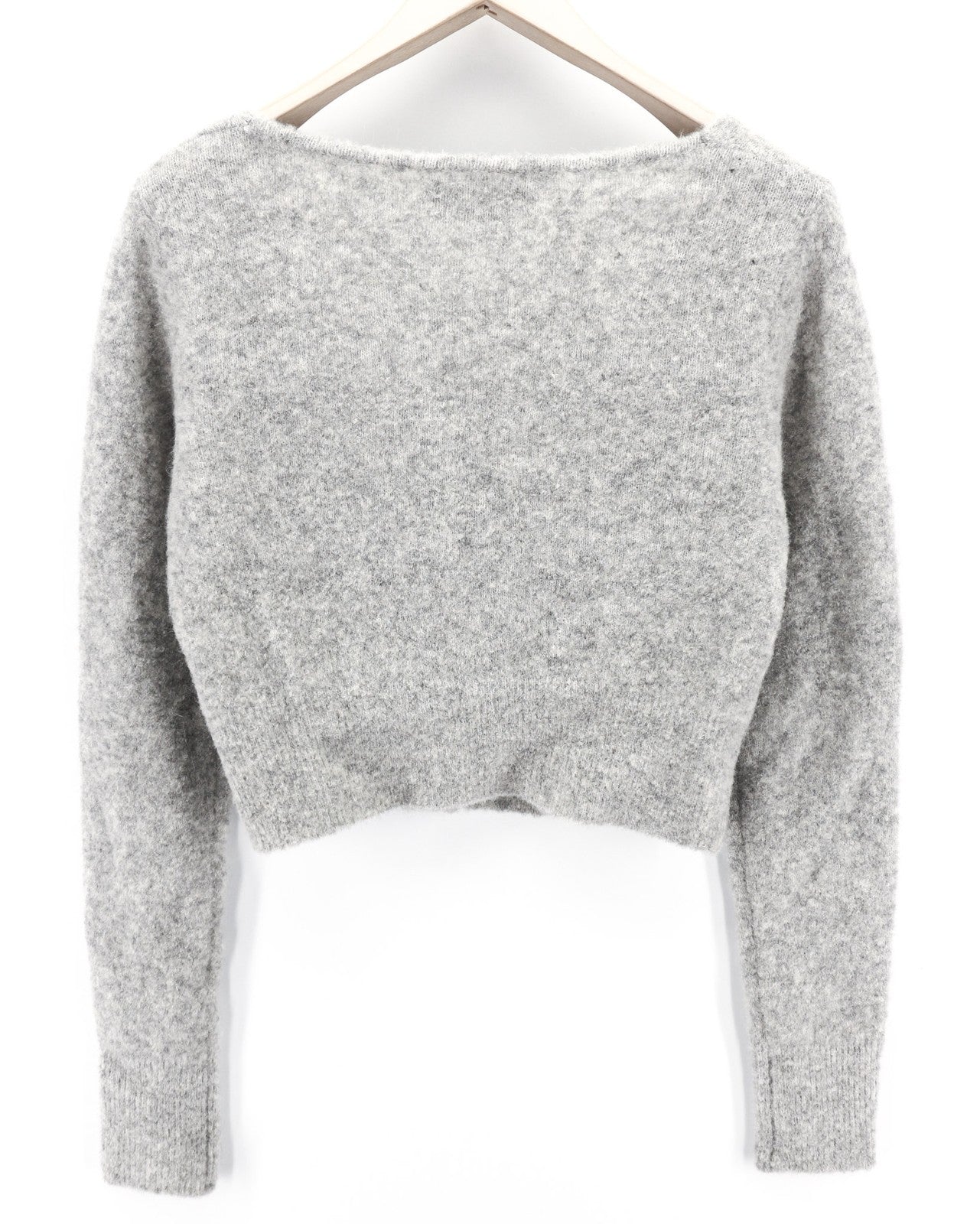 RICHMOND X Women's Jumper S Twinset Knit Button Stretch Wool Dark Melange