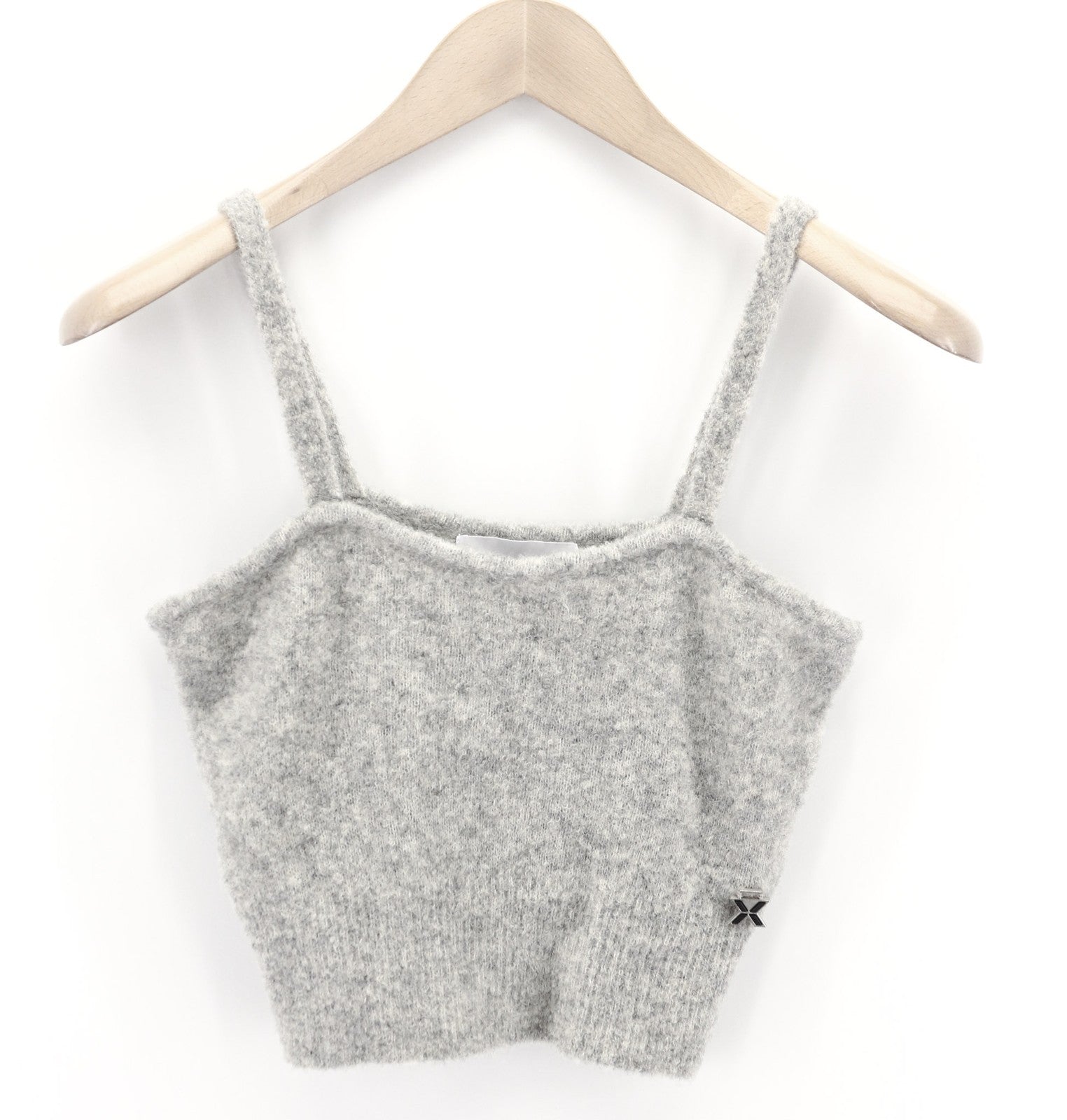 RICHMOND X Women's Jumper S Twinset Knit Button Stretch Wool Dark Melange