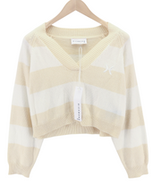 RICHMOND X Women's Jumper S Wool Knit V-Neck Stretch Pullover Dual Tone Design