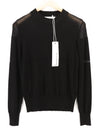 Black Nylon Jumper