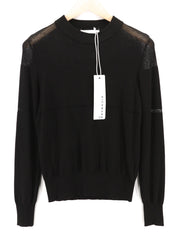 RICHMOND X Women's Jumper S Wool Knit Long Sleeve Sheer Stretch Pullover Top