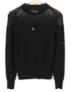 Black Nylon Jumper