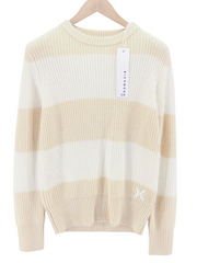 RICHMOND X Women's Jumper S Humus Wool Knit Round Neck Pullover Long Sleeves