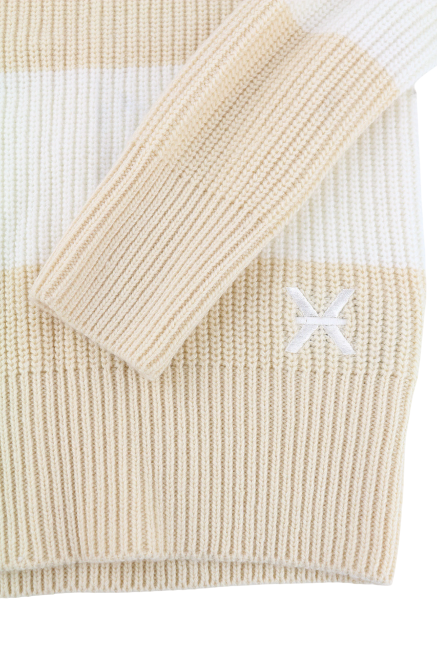 RICHMOND X Women's Jumper S Humus Wool Knit Round Neck Pullover Long Sleeves