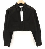 RICHMOND X Women's Shirt S Black Spread Collar Button-Up Long Sleeve Pockets