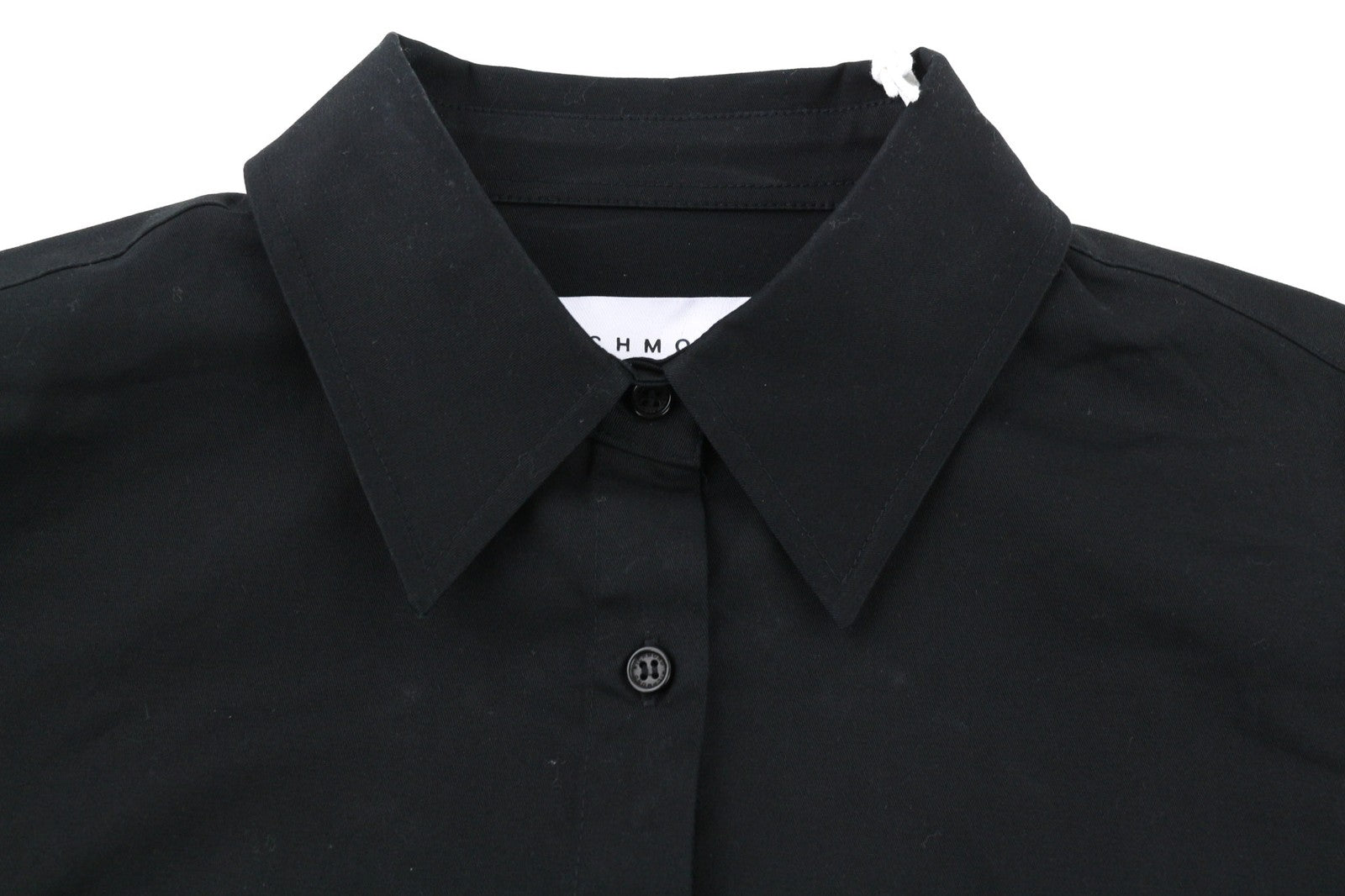 RICHMOND X Women's Shirt S Black Spread Collar Button-Up Long Sleeve Pockets
