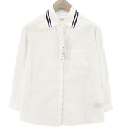 RICHMOND X Women's Shirt S White Oversized Logo Button-Up Spread Collar Light