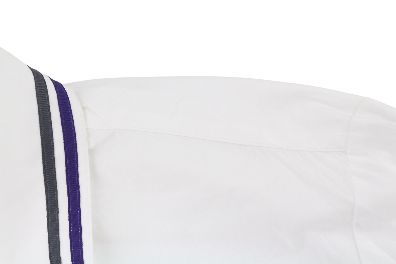 RICHMOND X Women's Shirt S White Oversized Logo Button-Up Spread Collar Light