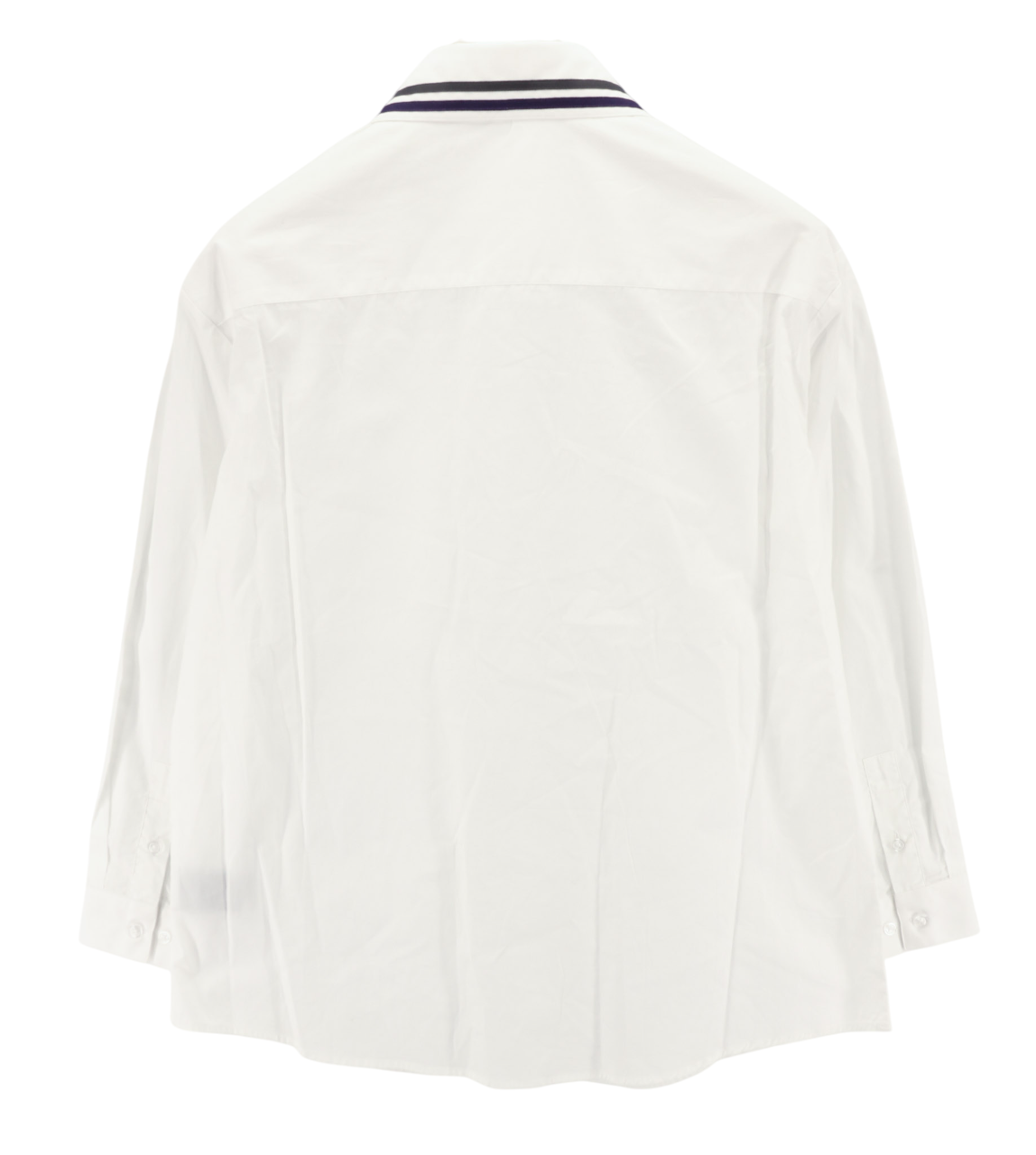 RICHMOND X Women's Shirt S White Oversized Logo Button-Up Spread Collar Light