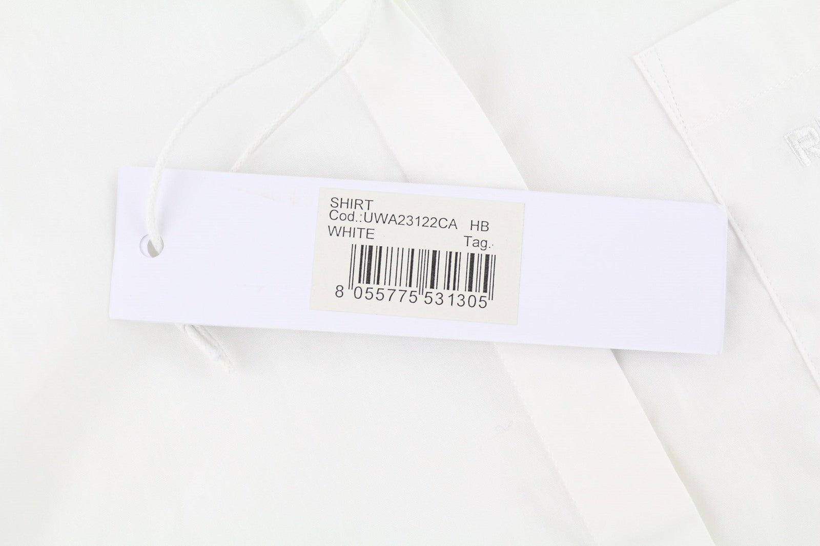 RICHMOND X Women's Shirt S White Oversized Logo Button-Up Spread Collar Light