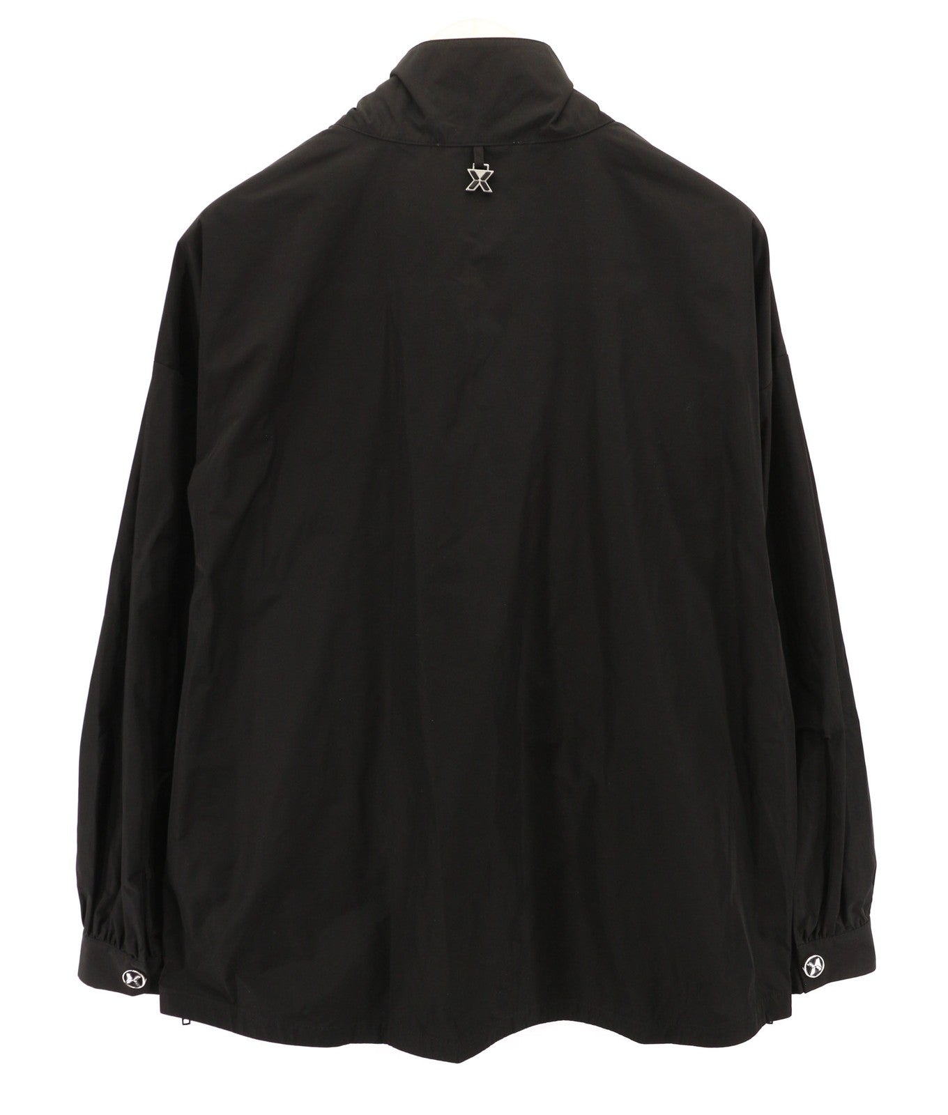 RICHMOND X Women's Jacket 40 Black High Neck Long Sleeve Anorak Zip Side Vent