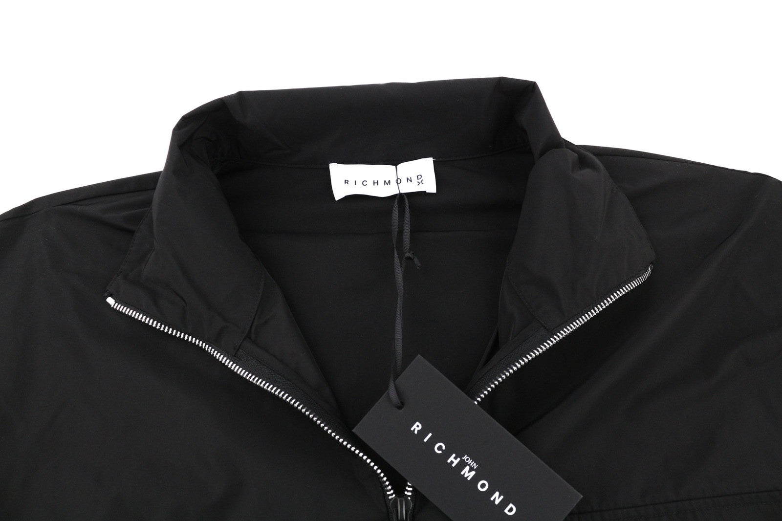 RICHMOND X Women's Jacket 40 Black High Neck Long Sleeve Anorak Zip Side Vent