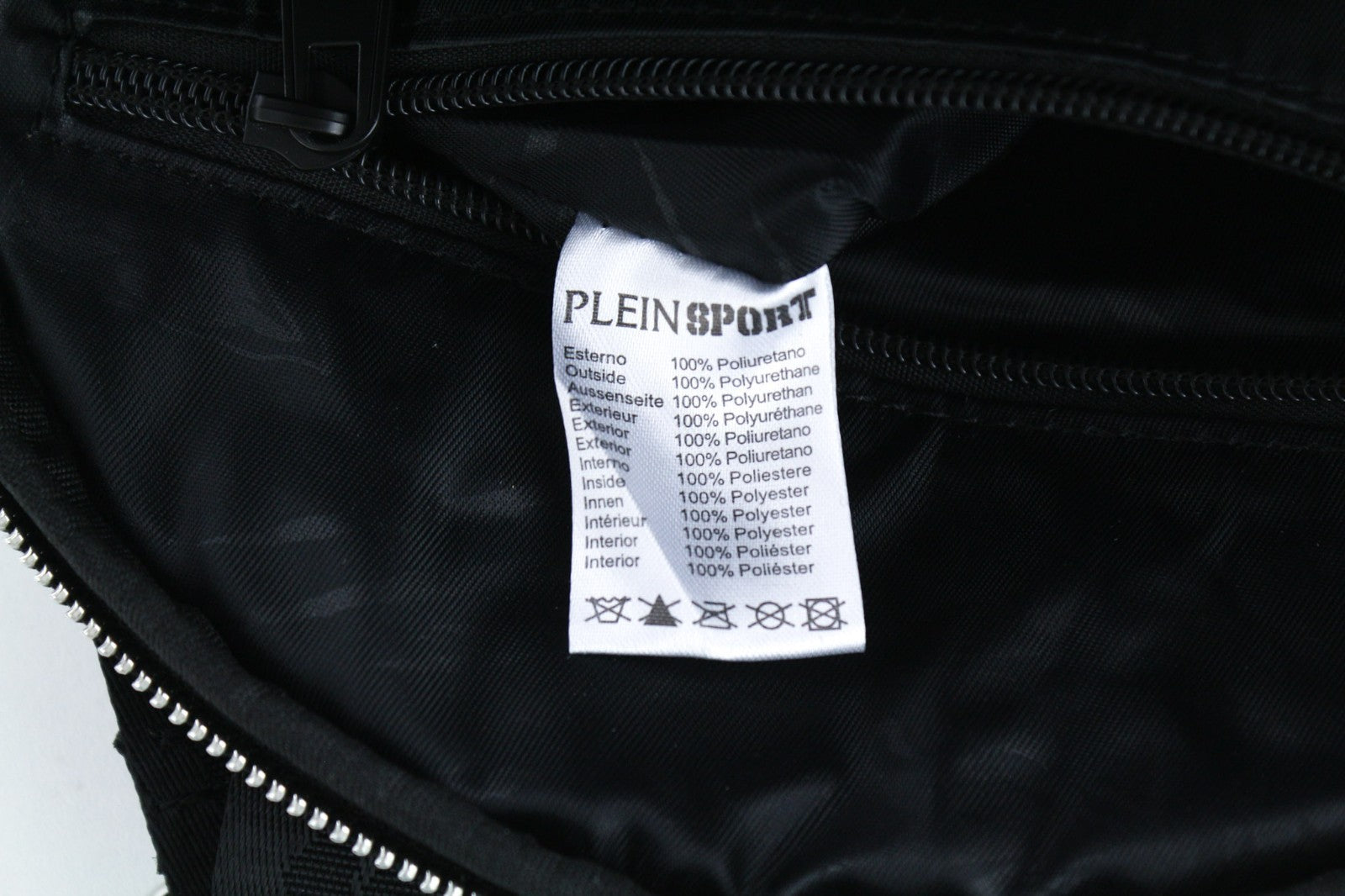 PHILIPP PLEIN Women's Backpack One Size Lindsey Black Lined Pocket Twin Handle