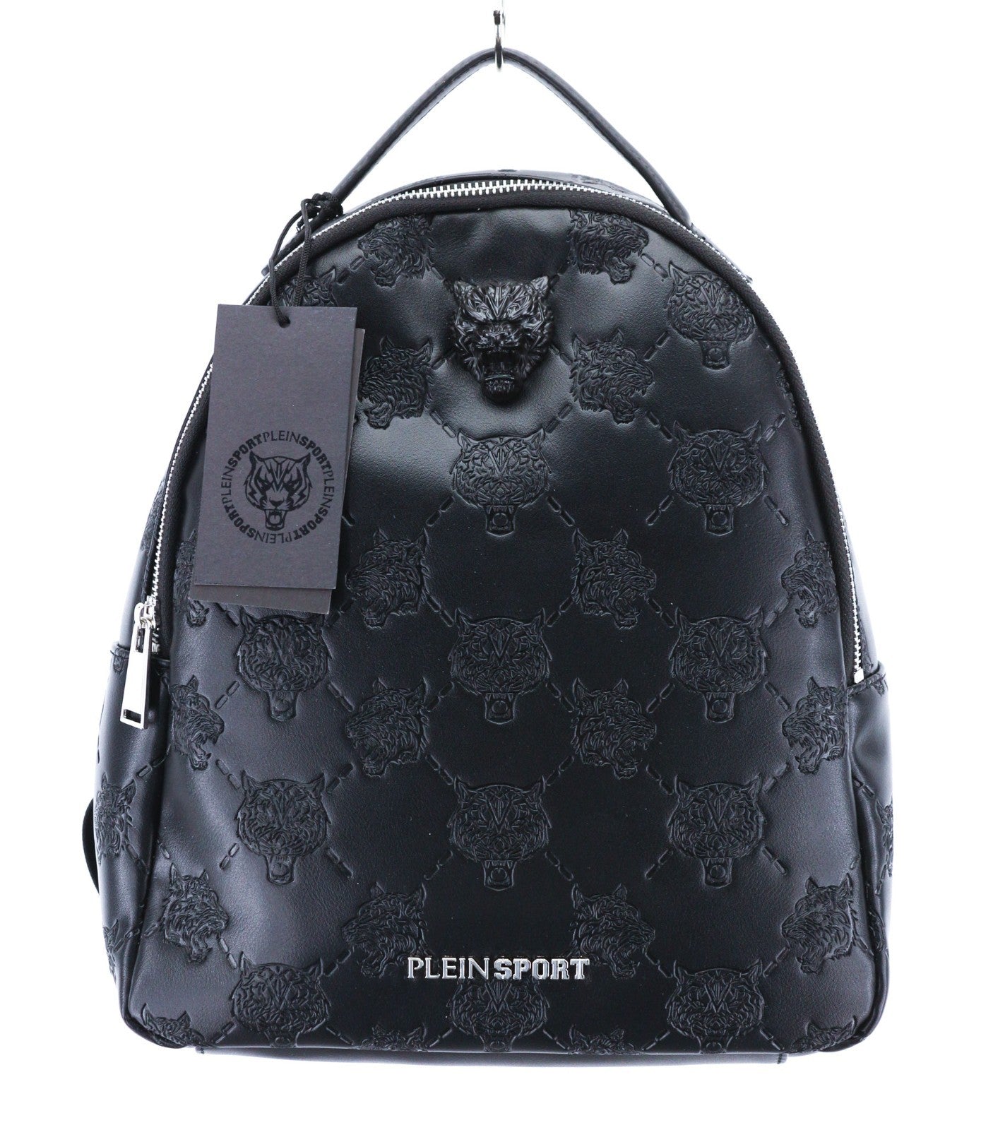 PHILIPP PLEIN Women's Backpack One Size Lindsey Black Lined Pocket Twin Handle