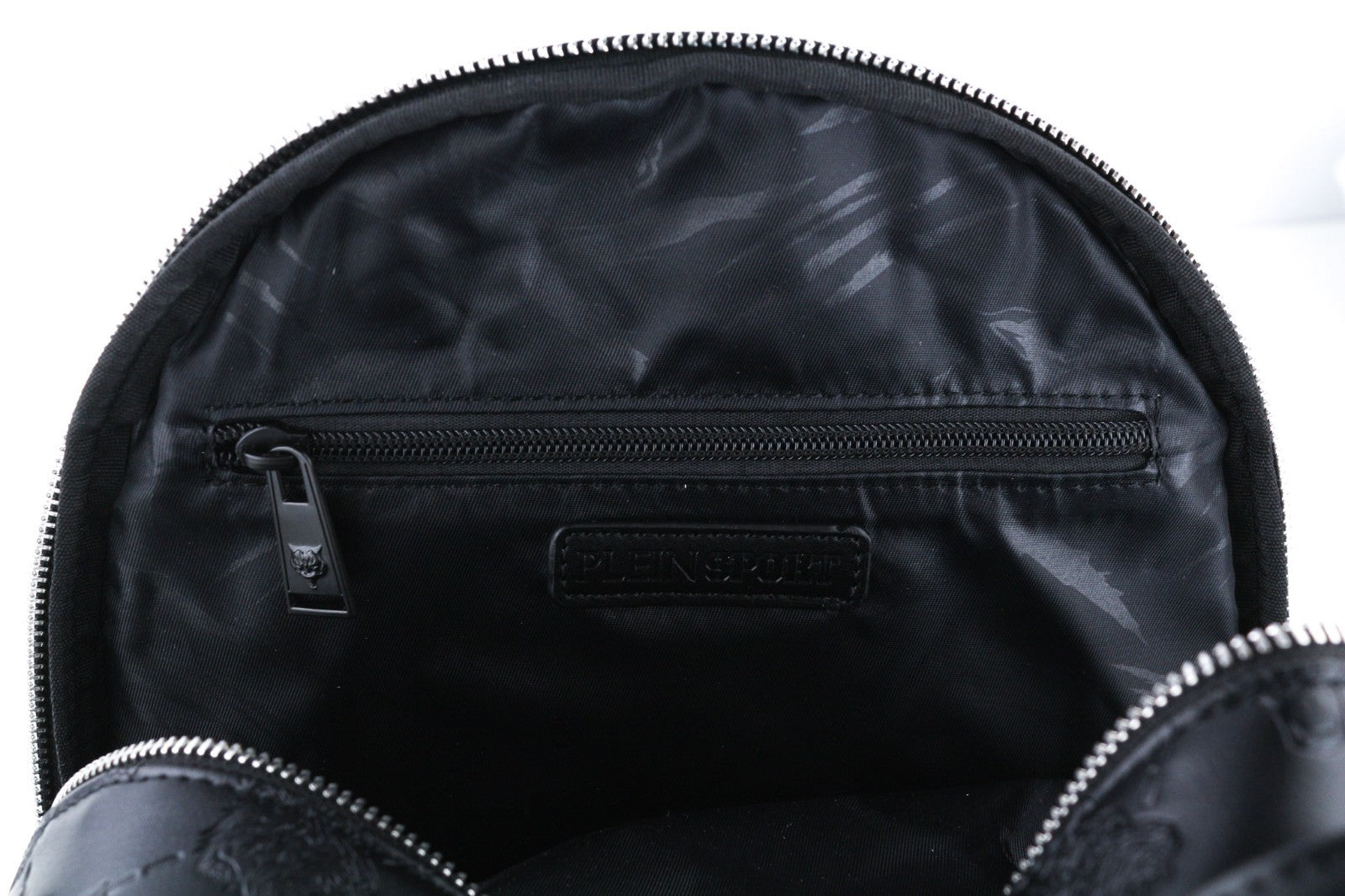 PHILIPP PLEIN Women's Backpack One Size Lindsey Black Lined Pocket Twin Handle