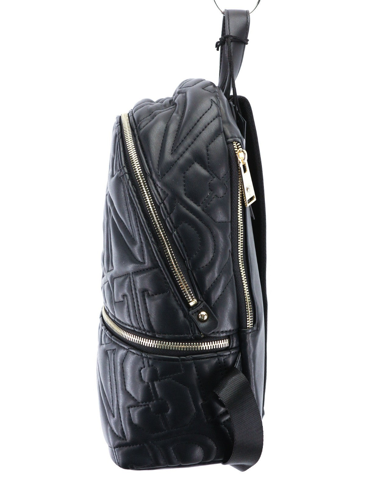 PHILIPP PLEIN Women's Backpack One Size Tess Black Lined Twin Handle Zip Pocket