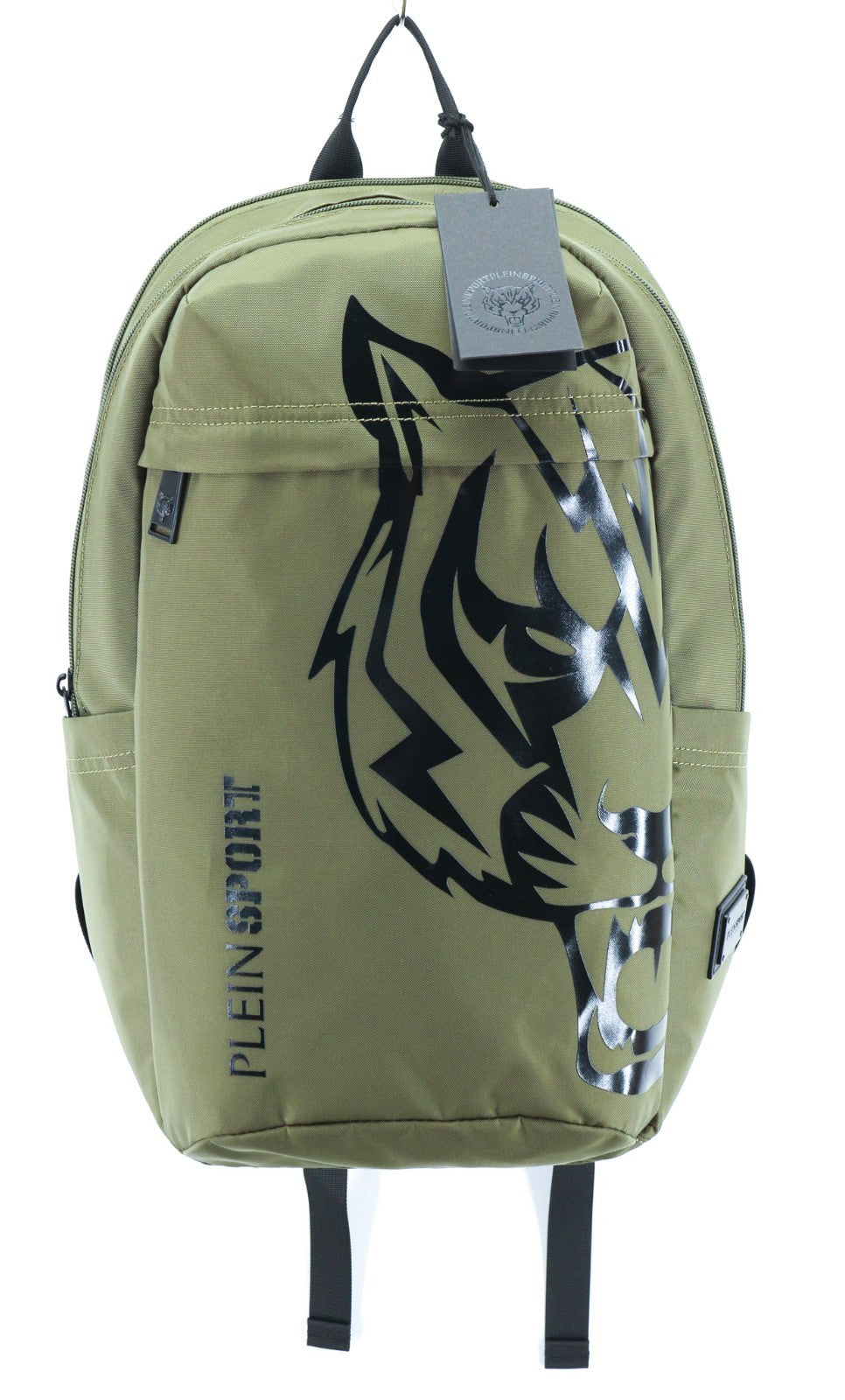 PHILIPP PLEIN Men's Backpack One Size Philadelphia Green Zip Pocketed Lined