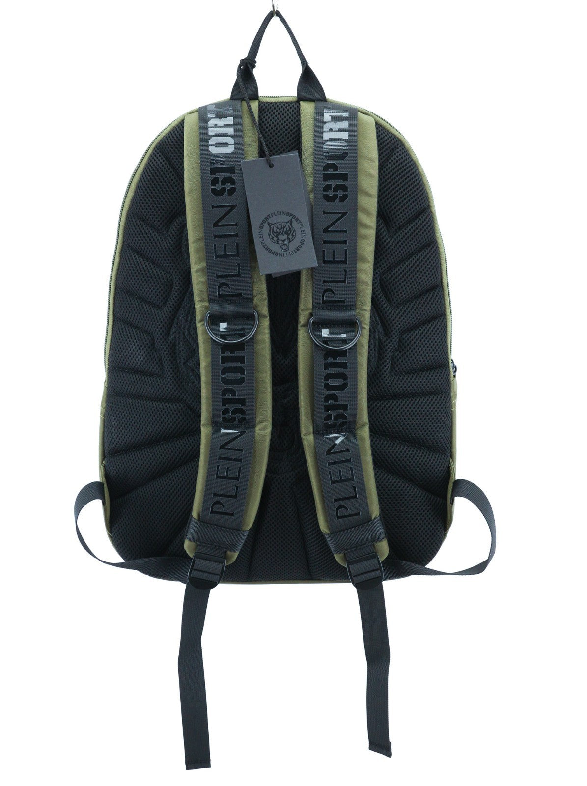 PHILIPP PLEIN Men's Backpack One Size Philadelphia Green Zip Pocketed Lined