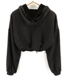 Black Polyester Sweatshirt