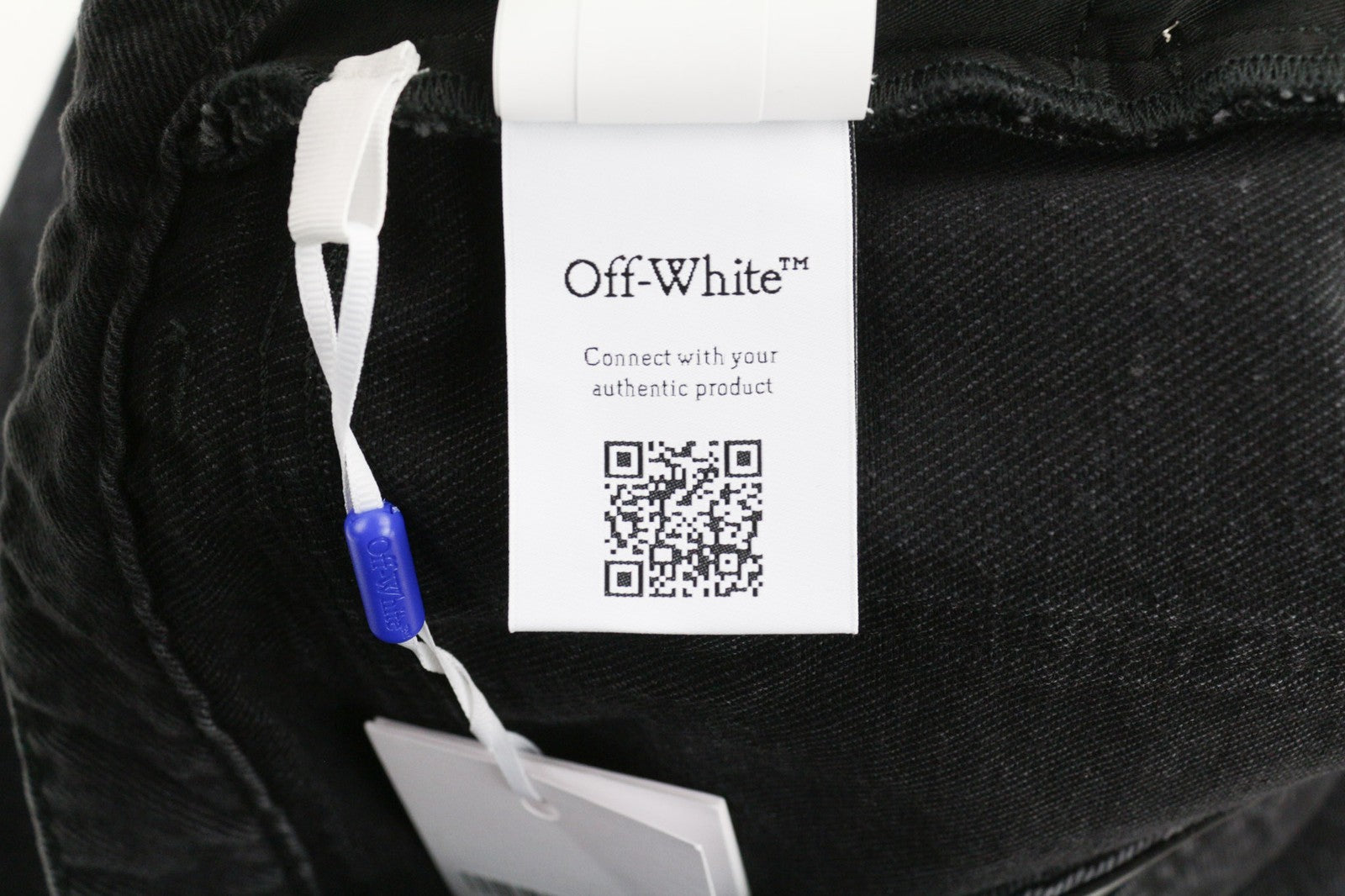 OFF-WHITE Women's Jeans W28 Black Slim Flare Vintage Pure Cotton Denim Casual