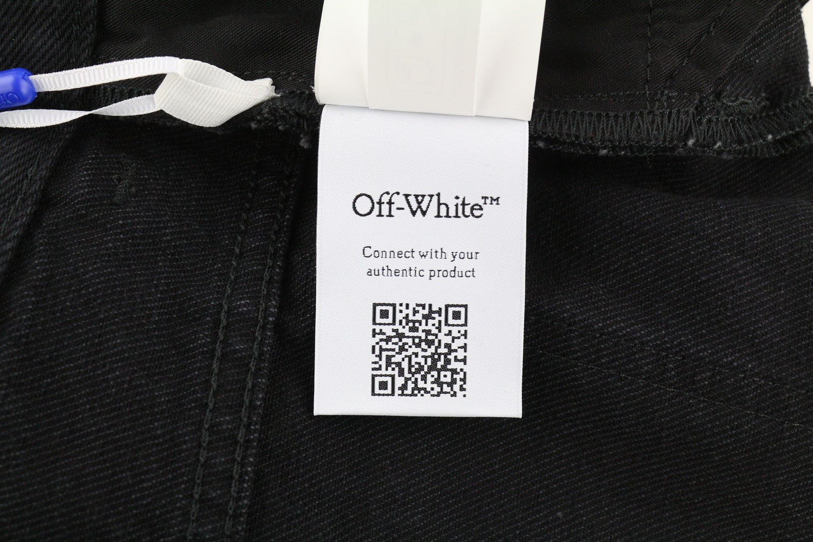 OFF-WHITE Women's Jeans W28 Meteor Cut-Out Straight Fit Black Cotton RRP575