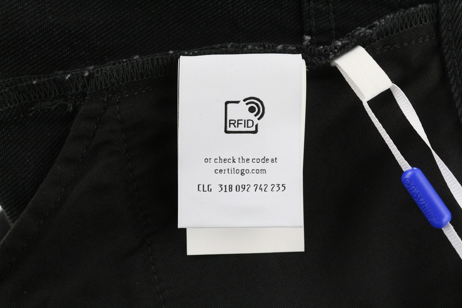 OFF-WHITE Women's Jeans W28 Meteor Cut-Out Straight Fit Black Cotton RRP575