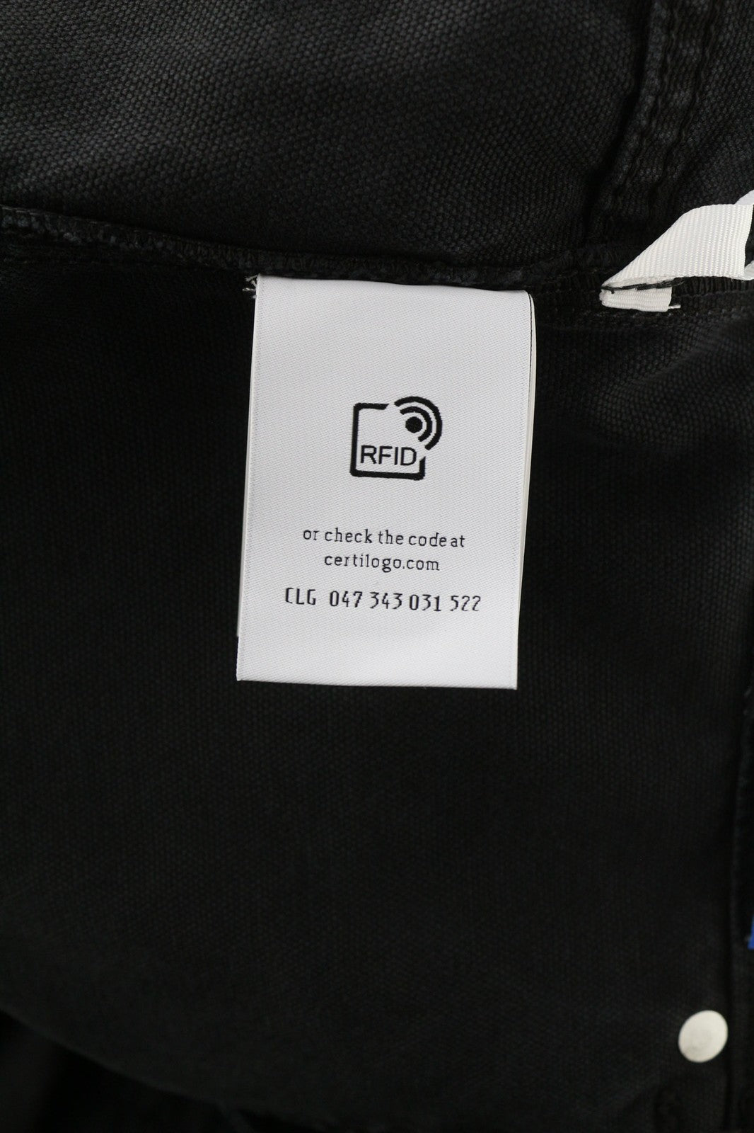 OFF-WHITE Men's Trousers W34 Cargo Fit Pure Cotton Black Button Fly Dyed RRP799