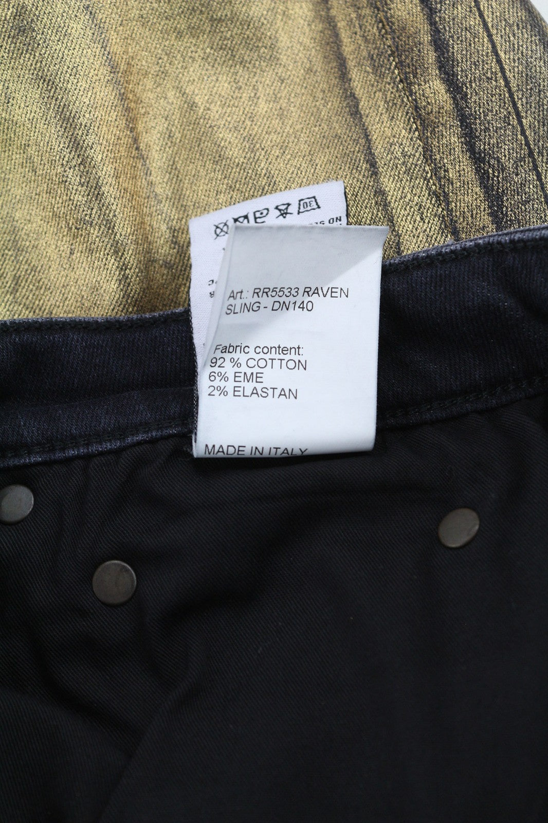 R13 Kate Women's Jeans 27 Skinny Fit Coated Gold Waxed Cotton Stretch