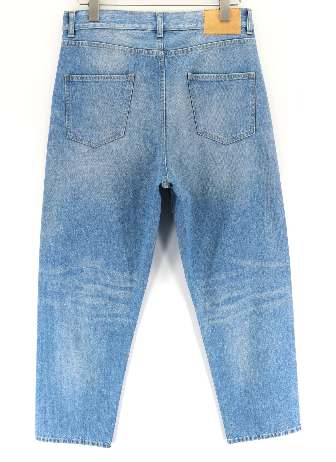 ALANUI Men's Jeans W31 Washed Blue Pure Cotton Straight Denim RRP499