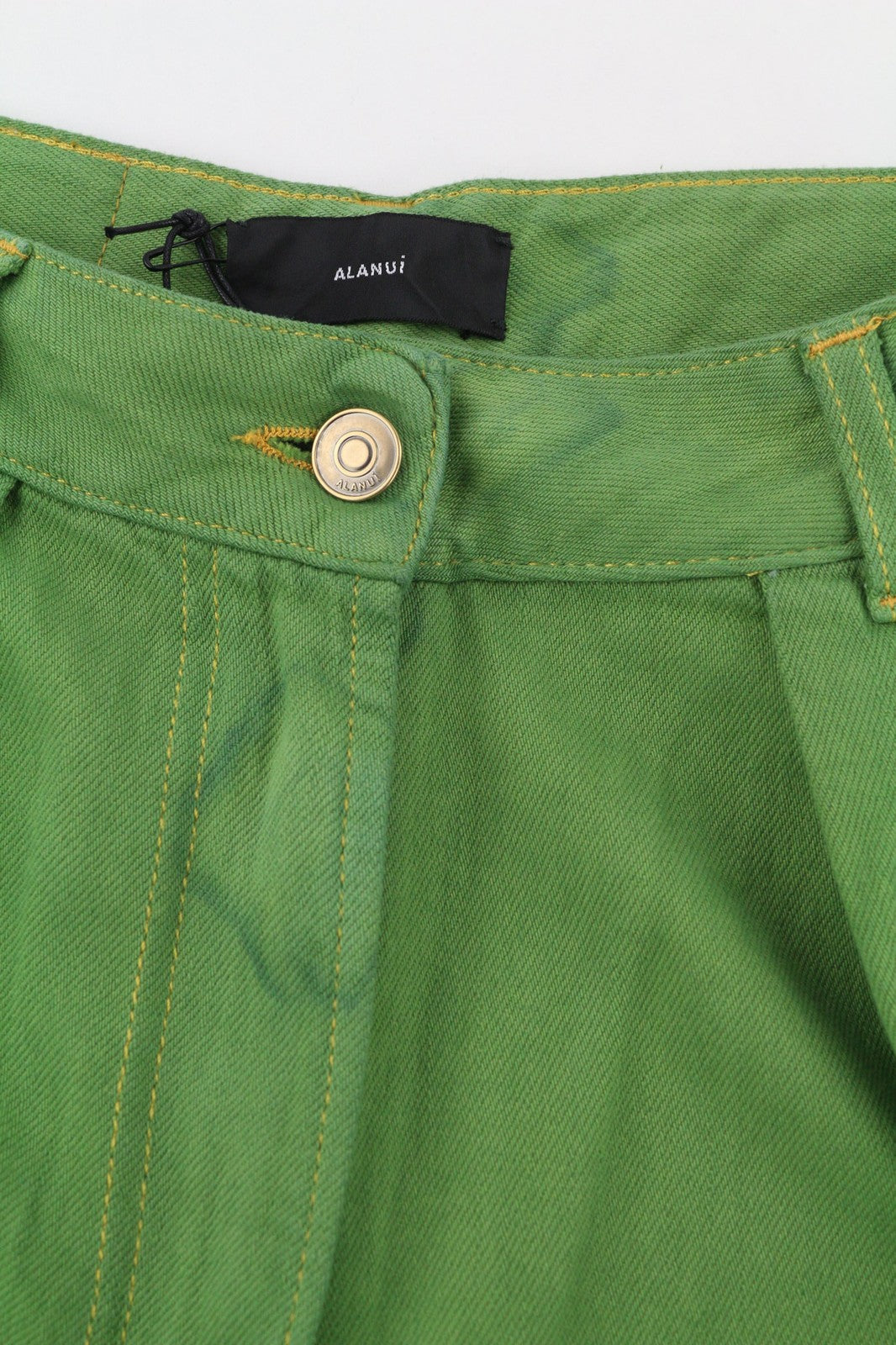 ALANUI Women's Jeans W26 Magic Journey Blue Green Tye-Dye Wide Fit RRP649